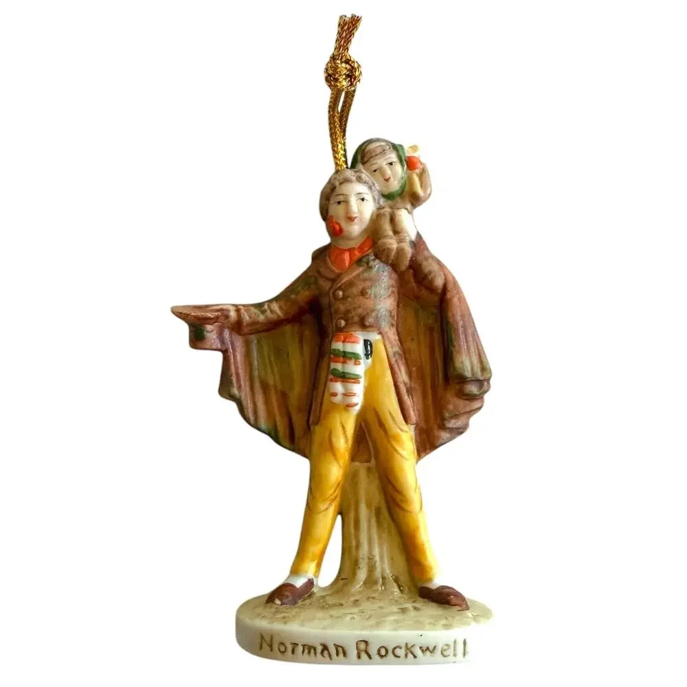 Norman Rockwell Tiny Tim Ornament Gorham Saturday Evening Post